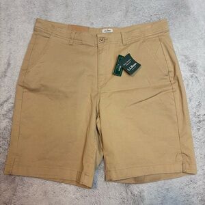 L.L. Bean Favorite Fit Chino Shorts Shorts Womens Sz 14 NWT Camp Hike‎ Trail